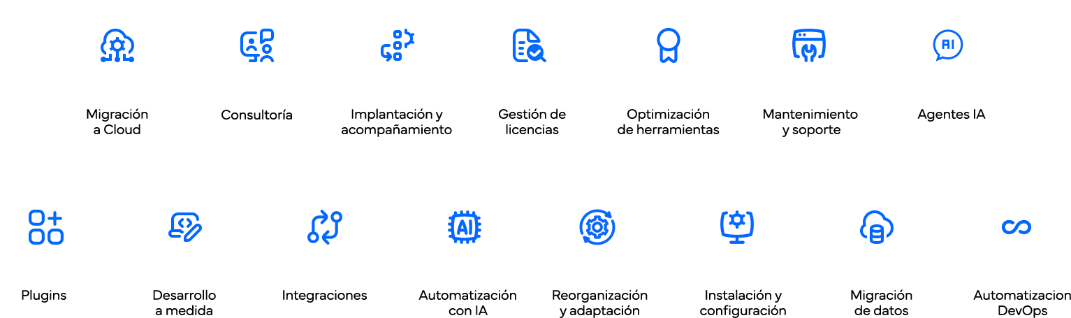 Bespoke development icons